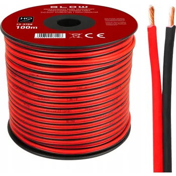 Audio kabel PROFESIONÁLNÍ REPRODUKTOROVÝ KABEL 2x2,5MM AUDIO KABEL DVOUŽILOVÝ 100M