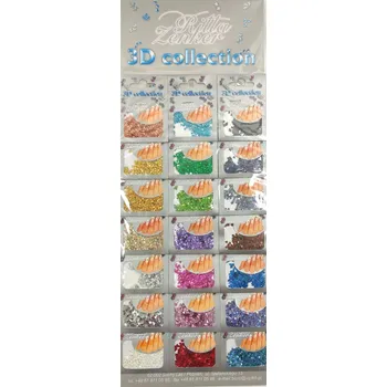 Přípravek na nehty 2 1 Ks Sáčky Ozdoby dekorace na nehty, tělo, scrapbooking SRDÍČKA