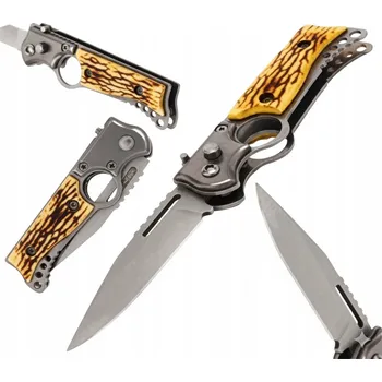 kapesní nůž NŮŽ VYSTŘELOVACÍ AUTOMATICKÝ ZAVÍRACÍ DŘEVĚNÁ