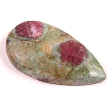 Přírodní kámen Kabošon Rubín ve Fuchsitu č.6686 (31x17x6mm)