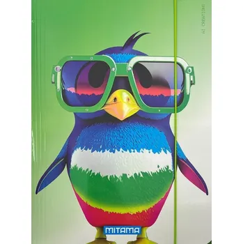 Archivační box Desky s gumičkou "Animal", tučňák, MITAMA 62730-90092