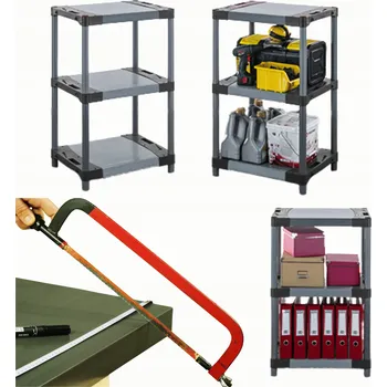 Dílenský regál Garážový skladový regál JUPITER-3_080_SZAR