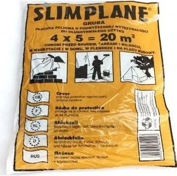 Zakrývací fólie na malování Slimplane malířská Fólie 4 m x 5 m x 20 µm