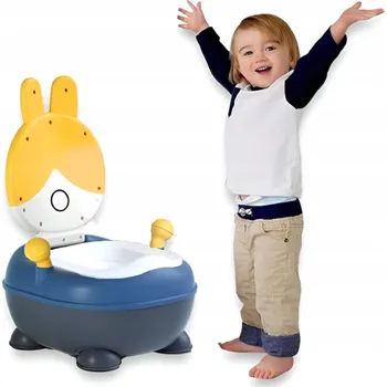 Kojenecká hygiena Protiskluzový nočník pro děti Žlutý Králíček s vyjímatelnou vložkou Toaleta