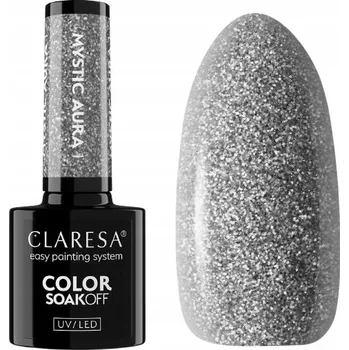 Lak na nehty CLARESA HYBRIDNÍ LAK S BROKÁTY STŘÍBRNÝ 5 g