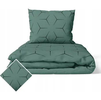 Povlečení Povlečení 160x200cm + 2x 70x80cm, 140g/m2, 100% bavlna, vzor: MILANO OLIWKA