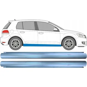 Prah karosérie Opravný plech prahu pro Volkswagen Golf 6 2008-2013 / Levá = Pravá / Sada