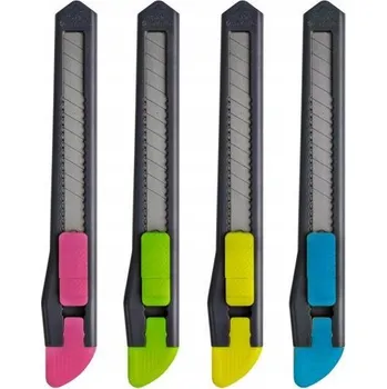 Pracovní nůž Kores nůž zalamovací plastový malý (9mm) neon