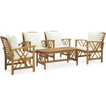 Zahradní sestava zahrada-XL 5dílná zahradní sedací souprava s poduškami masivní akácie 3057990