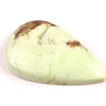 Přírodní kámen Kabošon Citronový Chrysopras č.6710 (33x20x6mm)