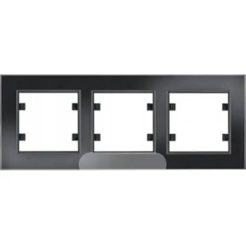 Hager trojitý Rámeček černý