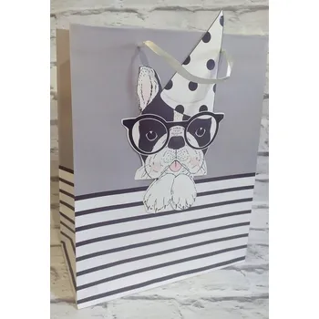 Dárková taška Dárková taška Happy Birthday, vícebarevná, 23x17x9 cm