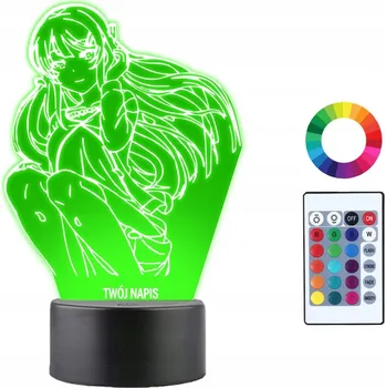 Lampička Noční lampa Plexido vícebarevná