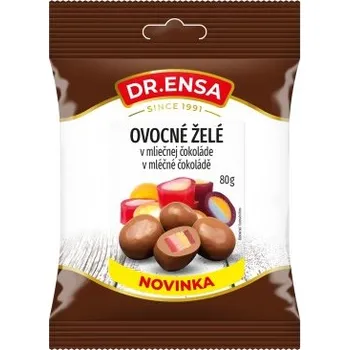 Bonbon Dr.Ensa Ovocné želé v mléčné čokoládě 80 g