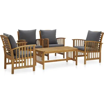 Zahradní sestava zahrada-XL 5dílná zahradní sedací souprava s poduškami masivní akácie 3057982