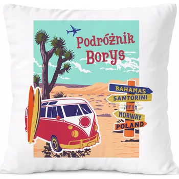 Polštář Dárek Polštář pro Aarona, syna dítěte, s potiskem