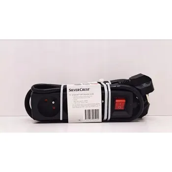 Napájecí kabel Prodlužovací Kabel přívod SilverCrest 1,4 m, 3 ks, černý