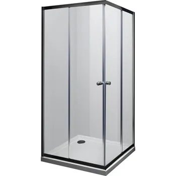 Ostatní Kout sprchový rohový vstup 90x90x185cm, aluchrom lesklý, čiré sklo s nano úpravou, TRINNITY