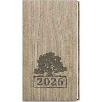 Diář Baloušek Tisk diář týdenní Jakub Wood kapesní světle hnědý