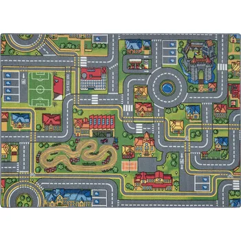 Koberec PROTISKLUZOVÝ DĚTSKÝ KOBEREC 95x133 šedý #AW003