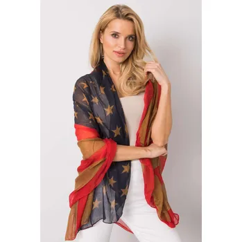 Šála Vzorovaný viskozový šátek model CH1843 hnědý