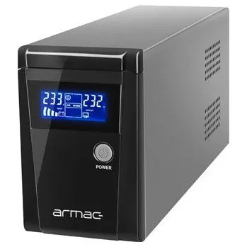 Záložní zdroj UPS ARMAC OFFICE O/650F/LCD LINE-INTERACTIVE 650VA 2X SCHUKO OUTLETS USB-B LCD METAL CASE