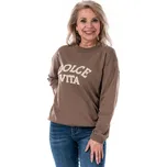 Dámská mikina BENJI uni Tmavě hnědá