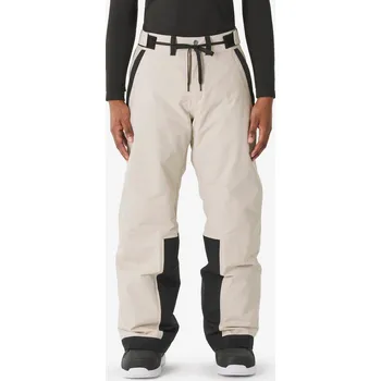 Snowboardové kalhoty DREAMSCAPE Pánské lyžařské a snowboardové kalhoty odolné nepromokavé SNB 500 2XL BÉŽOVÁ