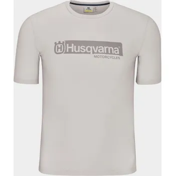 Tričko Husqvarna ORIGIN T-SHIRT - SVĚTLE ŠEDÉ S