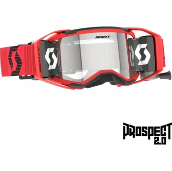Motocyklové brýle Brýle SCOTT Prospect 2.0 WFS červeno-černé / čiré sklo (works)