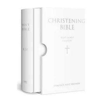 Cizojazyčná kniha HOLY BIBLE: King James Version (KJV) White Compact Christening Edition