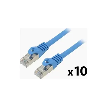 Datový kabel Lanberg | PATCHCORD CAT.6 FTP 1M MODRÝ 10-PACK