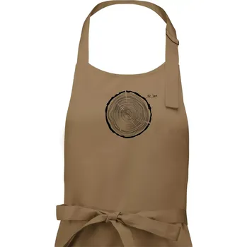 Kuchyňská zástěra Letokruhy - 62 - Pánská zástěra na vaření - Univerzální velikost ( Cappuccino )