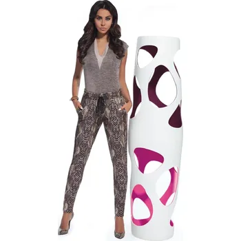 Dámské legíny Dámské legíny Naya - Bas Bleu XL grafit