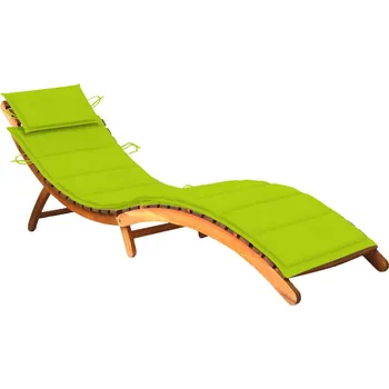 Zahradní lehátko zahrada-XL Zahradní lehátko s poduškou masivní akáciové dřevo 3061583