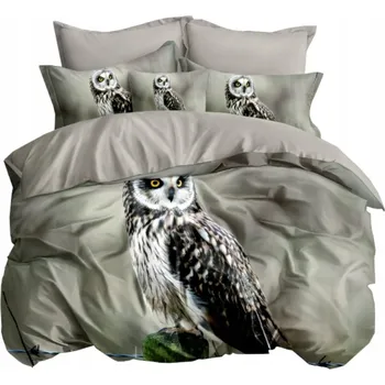 Povlečení 3D BAVLNA KOČKA KOTĚ POVLEČENÍ ŠEDÁ