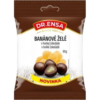 Bonbon Dr.Ensa Banánové želé v hořké čokoládě 80 g