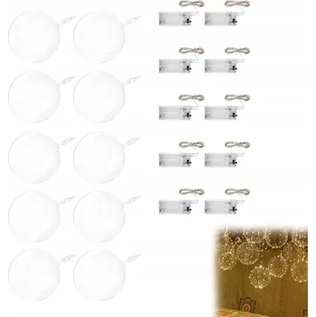 Balónek 10x SVÍTÍCÍ LED BALÓNKY PRŮHLEDNÉ SVÍTÍCÍ BALÓN NA SVATBA PŘIJÍMÁNÍ