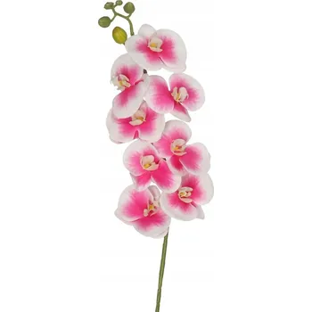 umělá květina ORCHIDEJ JEDNOTLIVÁ GUMOVÁ JAKO ŽIVÁ 98CM UMĚLÉ KVĚTY PREMIUM