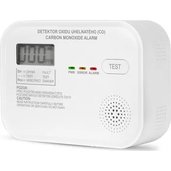 Detektor CO Trinnity Detektor (alarm) CO oxidu uhelnatého, digitální DCO, se zobrazením hodnoty CO, životnost senzoru 10 let, se zvuk. indikací