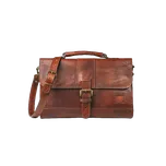 Pánská ručně šitá kožená Aktovka KUBÁT | 18542 Barva: černá