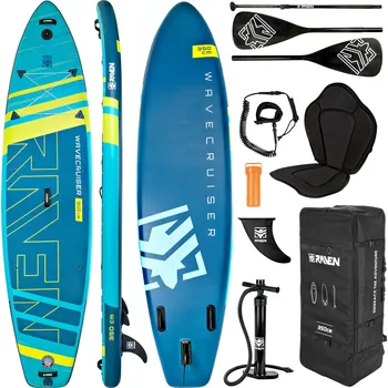 Paddleboard RAVEN Paddleboard SUP RAVEN WaveCruiser 11′5″ 350cm MODRÁ|ZELENÁ