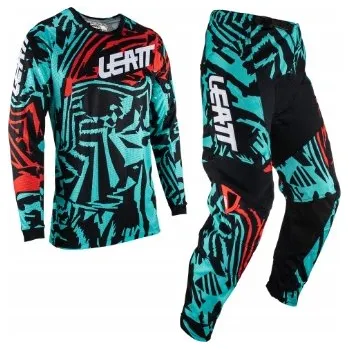 Moto bunda Enduro kombinéza Leatt mikina + kalhoty 3.5 modrá M