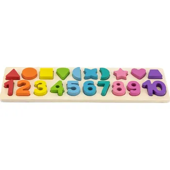 Dřevěná hračka BABU - Čísla a tvary