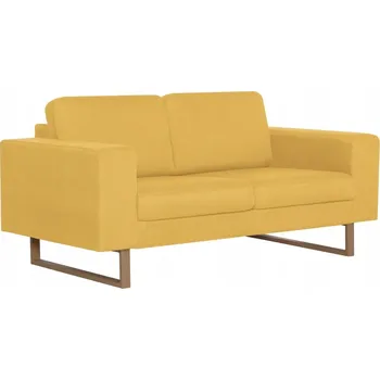 Pohovka Kanapa 156 x 82 cm, žlutá látka