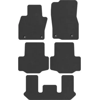 autokoberec Kobercové rohožky Edecor velurové 5 ks