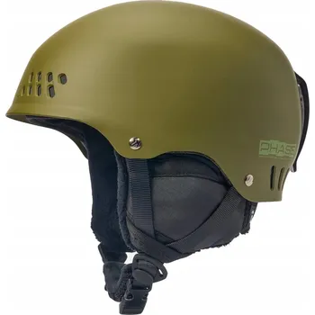 Cyklistická přilba Zimní přilba K2 Phase Pro Dark Olive Green s audio systémem [Velikost L/XL]