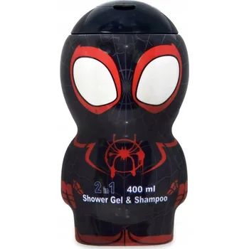 Sprchový gel AIRVAL Spiderman BLACK 2D MILES MORALES SPRCHOVÝ GEL 2v1 400ML