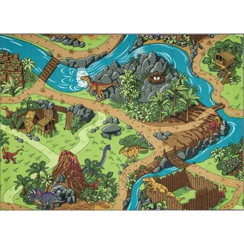 Koberec PROTISKLUZOVÝ DĚTSKÝ KOBEREC 95x133 DINO #AW002