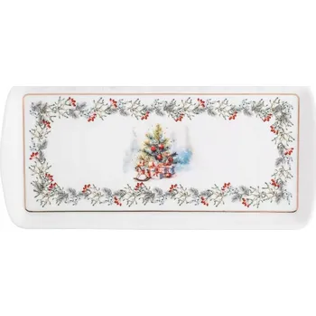 Talíř Podnos miska vánoční talíř na dort Altom Design Kouzlo Vánoc 27,5 cm